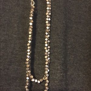 Costume silver nugget necklace